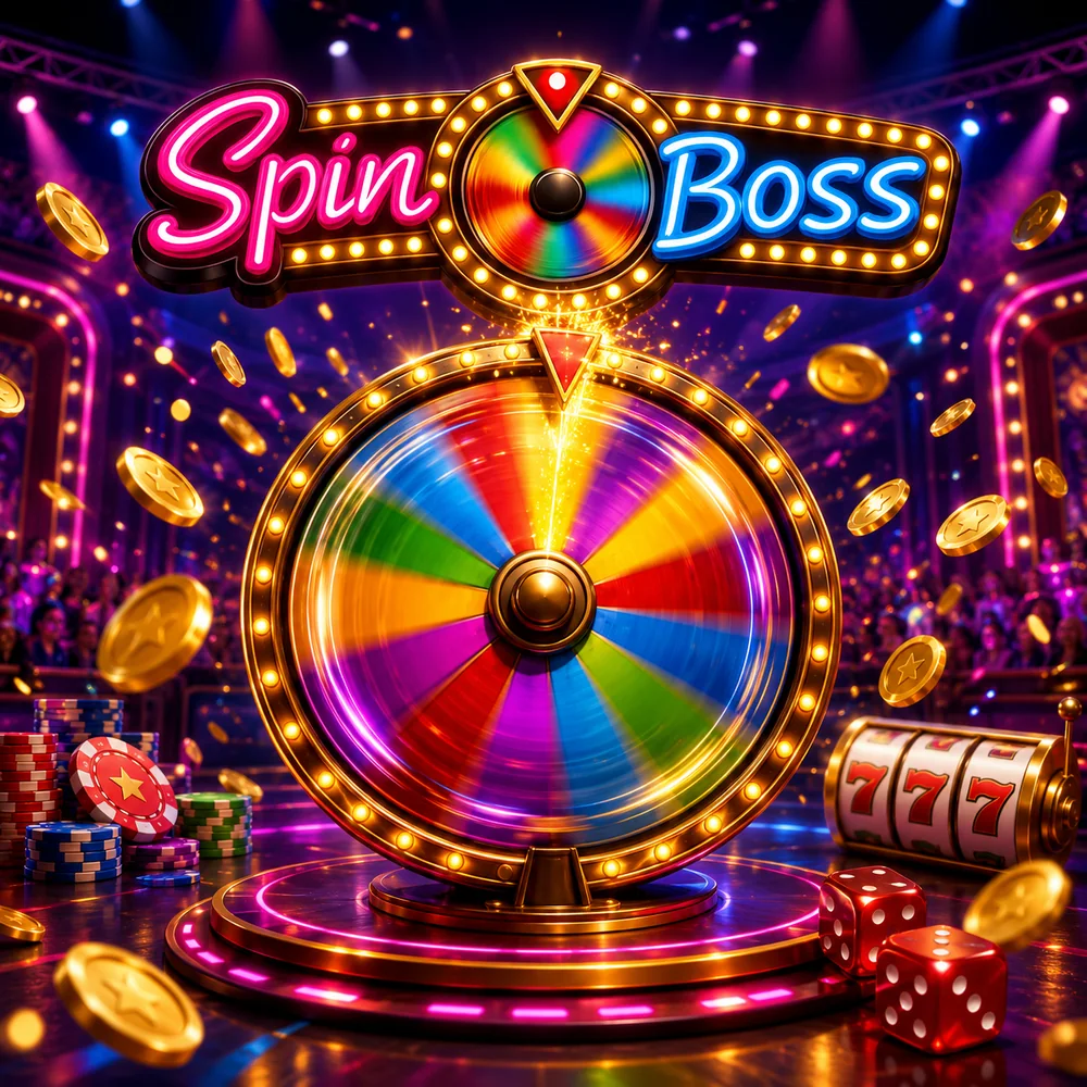 SpinBoss casino prize wheel — spin the SpinBoss game show